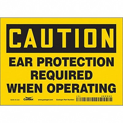 Safety Sign 5 inx7 in Vinyl