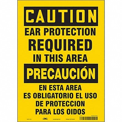 Safety Sign 14 in x 10 in Vinyl