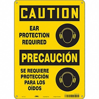Safety Sign 14 inx10 in Polyethylene