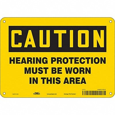K0282 Safety Sign 7 inx10 in Polyethylene