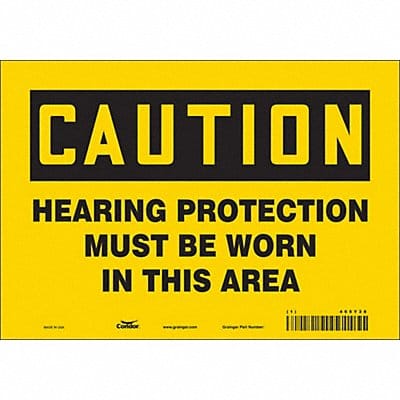 K0282 Safety Sign 7 inx10 in Vinyl
