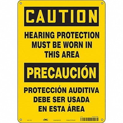 Safety Sign 14 inx10 in Aluminum
