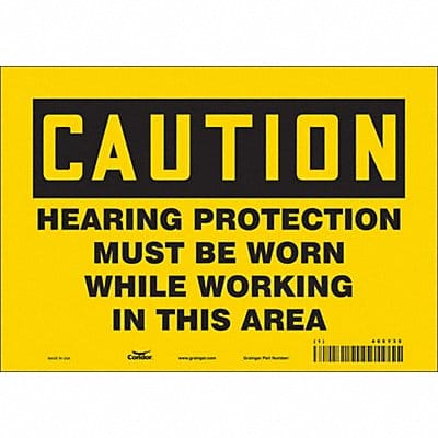 Safety Sign 7 in x 10 in Vinyl