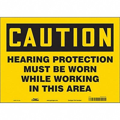 Safety Sign 10 inx14 in Vinyl