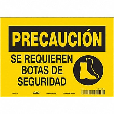 Safety Sign 7 in x 10 in Vinyl