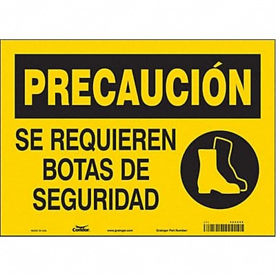 Safety Sign 10 inx14 in Vinyl
