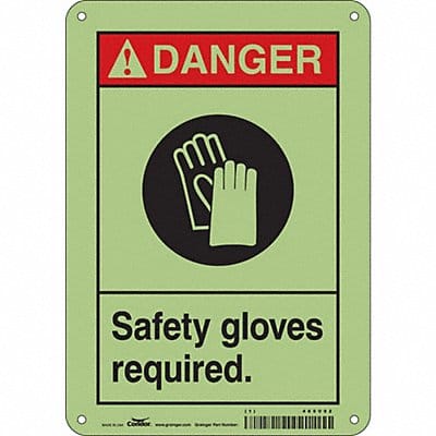 K0621 Safety Sign 10 in x 7 in Polyethylene