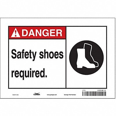 Safety Sign 7 in x 10 in Vinyl