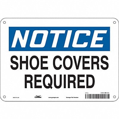 Safety Sign 7 inx10 in Polyethylene