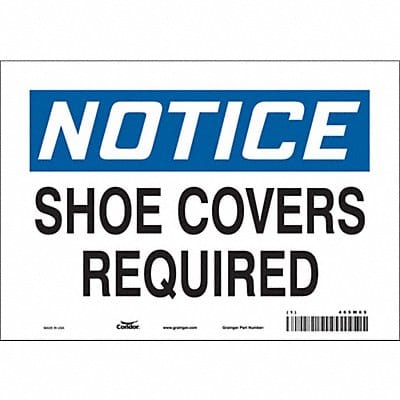 Safety Sign 7 inx10 in Vinyl