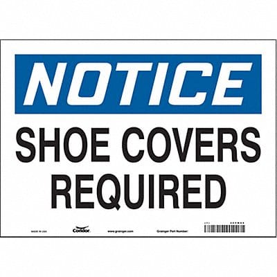 Safety Sign 10 inx14 in Vinyl