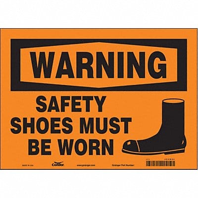 Safety Sign 10 inx14 in Vinyl