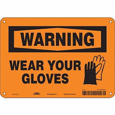 Safety Sign 7 in x 10 in Aluminum