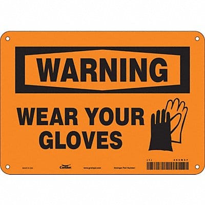 Safety Sign 7 inx10 in Polyethylene