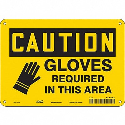 Safety Sign 7 in x 10 in Polyethylene