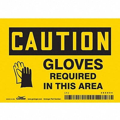 Safety Sign 3.5in x 5in Vinyl