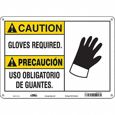Safety Sign 10 inx14 in Aluminum