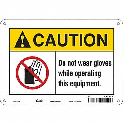 K0420 Safety Sign 7 inx10 in Polyethylene