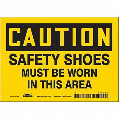 K0424 Safety Sign 5 in x 7 in Vinyl