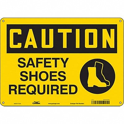 Safety Sign 10 inx14 in Aluminum