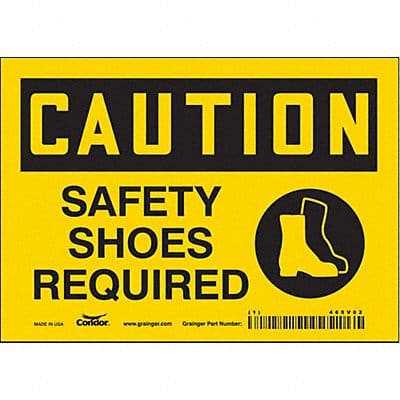 Safety Sign 5 inx7 in Vinyl