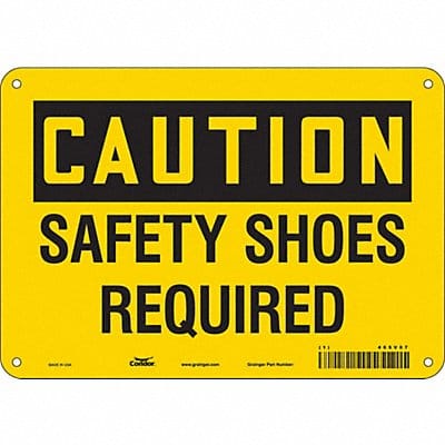 Safety Sign 7 inx10 in Polyethylene