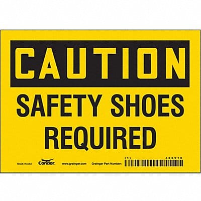 Safety Sign 5 inx7 in Vinyl