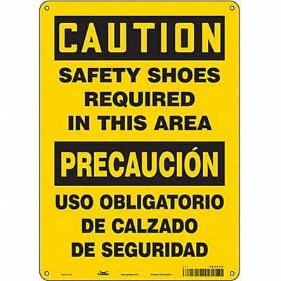Safety Sign 14 inx10 in Aluminum