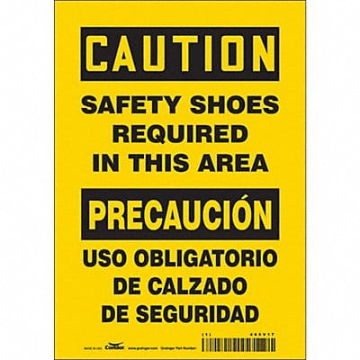 Safety Sign 10 inx7 in Vinyl
