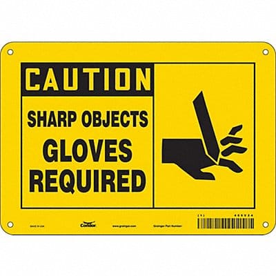 Safety Sign 7 inx10 in Polyethylene