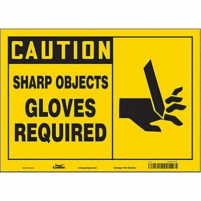 Safety Sign 10 in x 14 in Vinyl