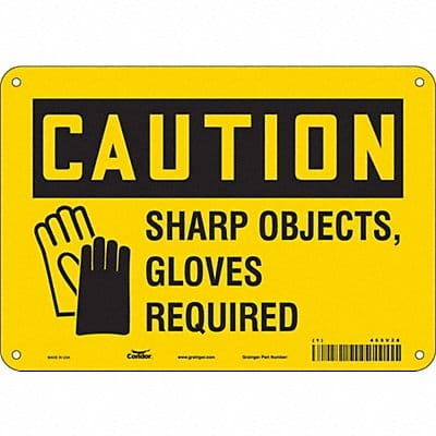 Safety Sign 7 in x 10 in Aluminum