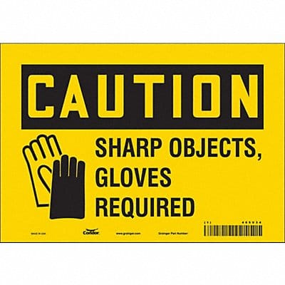 Safety Sign 7 inx10 in Vinyl