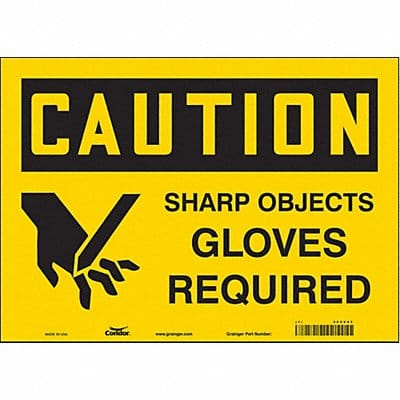 Safety Sign 10 in x 14 in Vinyl