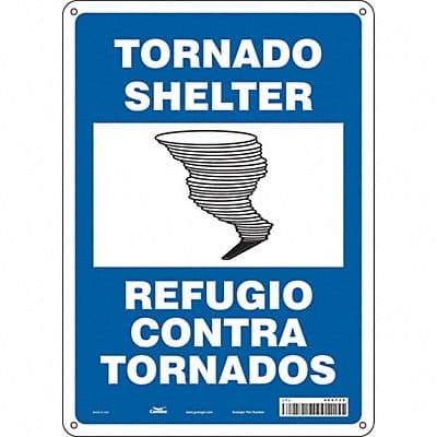 Safety Sign 14 in x 10 in Aluminum