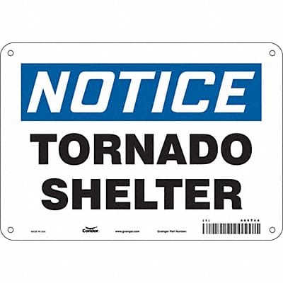 Safety Sign 7 in x 10 in Aluminum