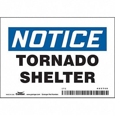 Safety Sign 3 1/2 in x 5 in Vinyl