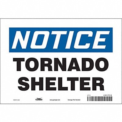 Safety Sign 7 in x 10 in Vinyl