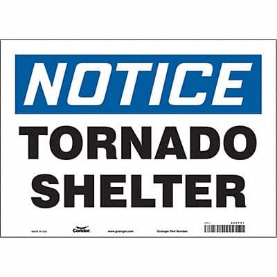 Safety Sign 10 in x 14 in Vinyl