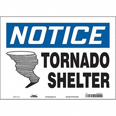 Safety Sign 10 in x 14 in Vinyl
