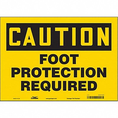 Safety Sign 10 in x 14 in Vinyl