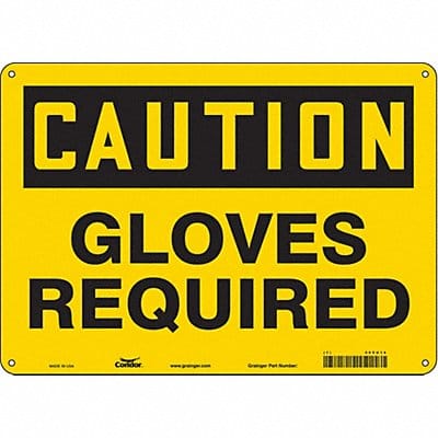 Safety Sign 10 inx14 in Aluminum