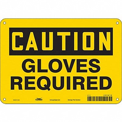 Safety Sign 7 inx10 in Polyethylene