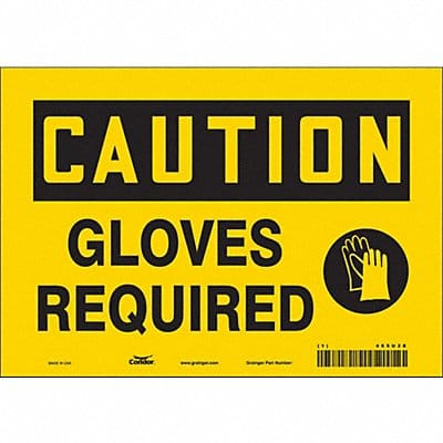 Safety Sign 7 inx10 in Vinyl