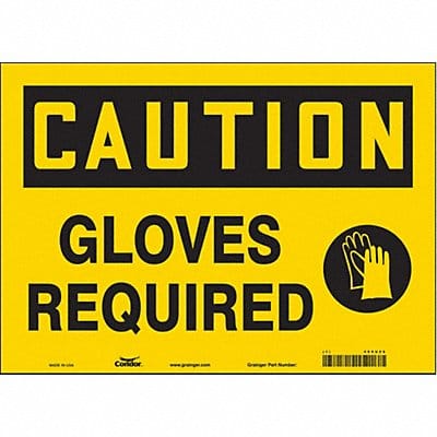 Safety Sign 10 in x 14 in Vinyl