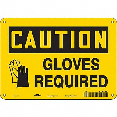 K0413 Safety Sign 7 in x 10 in Aluminum