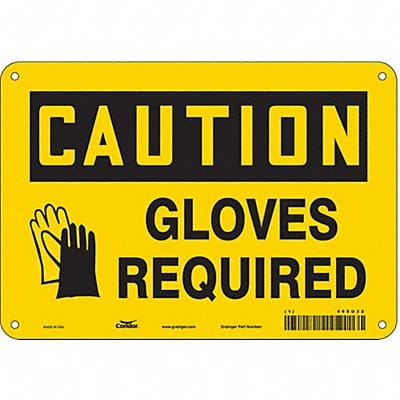 K0413 Safety Sign 7 inx10 in Polyethylene