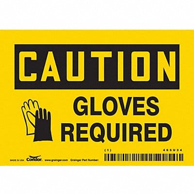 K0413 Safety Sign 3.5in x 5in Vinyl