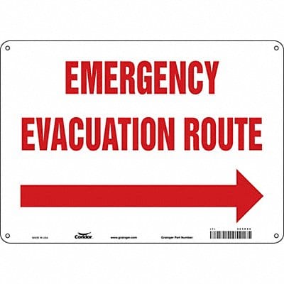 J9665 Safety Sign 10 in x 14 in Aluminum