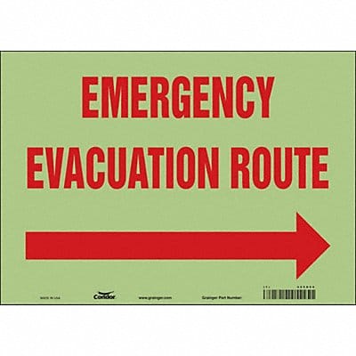 J9665 Safety Sign 10 in x 14 in Glow Vinyl